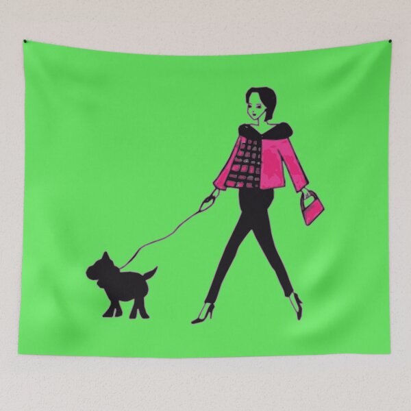 Item preview, Inspiring Girl Walking Her Dog designed and sold by GirlWalksDog.