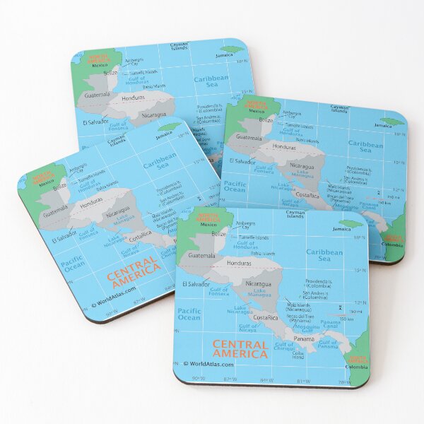 Item preview, Central America Map – Countries & Coastal Regions designed and sold by WorldAtlas.com.