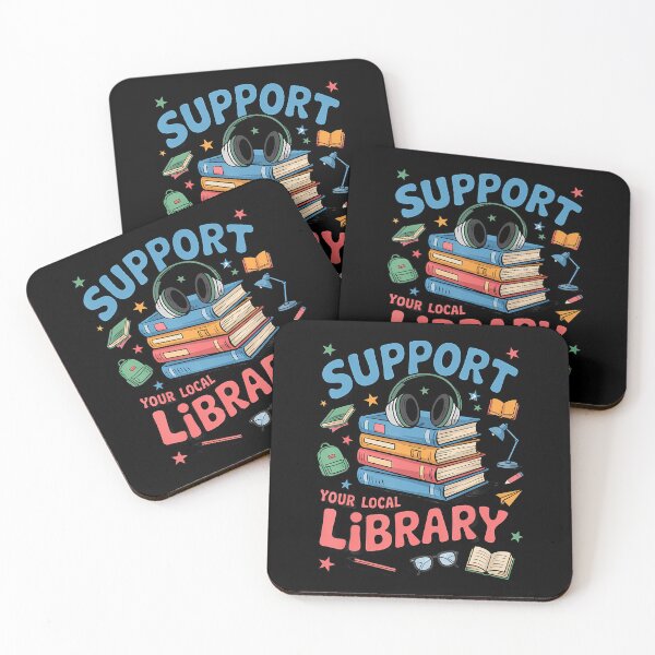 Item preview, Groovy Support Your Local Library – Rainbow designed and sold by hjkelptu3.