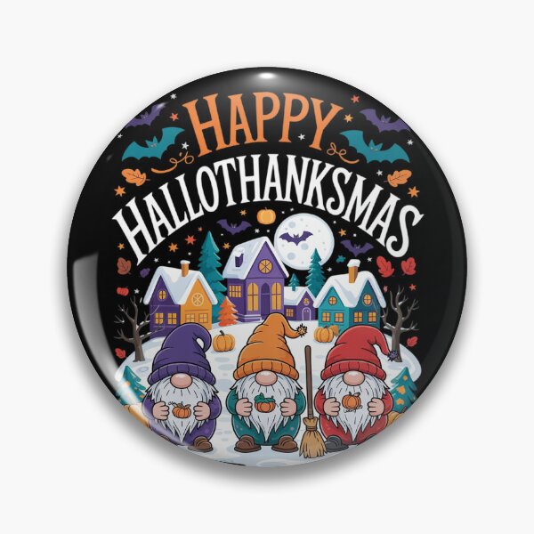 Item preview, Happy Hallothanksmas Gnomes Lover Halloween Merry  designed and sold by RuthGAArt.
