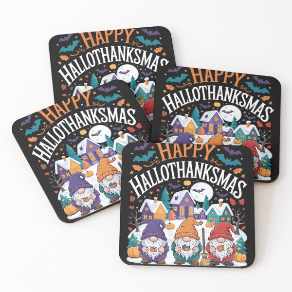 Item preview, Happy Hallothanksmas Gnomes Lover Halloween Merry  designed and sold by RuthGAArt.