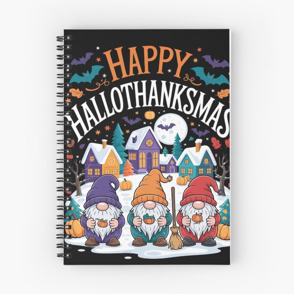 Item preview, Happy Hallothanksmas Gnomes Lover Halloween Merry  designed and sold by RuthGAArt.