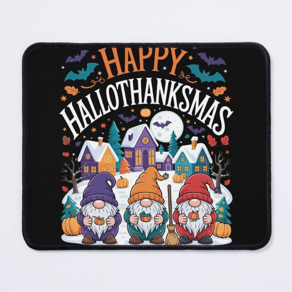 Item preview, Happy Hallothanksmas Gnomes Lover Halloween Merry designed and sold by RuthGAArt.