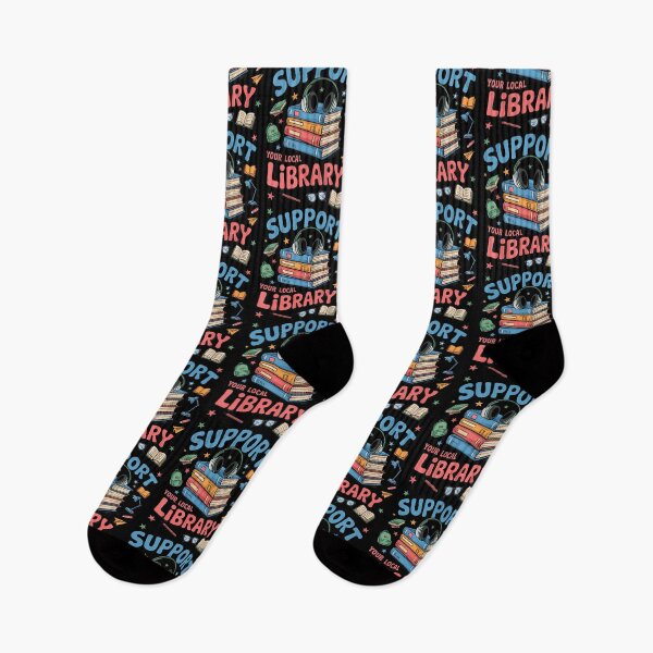 Item preview, Groovy Support Your Local Library – Rainbow designed and sold by hjkelptu3.