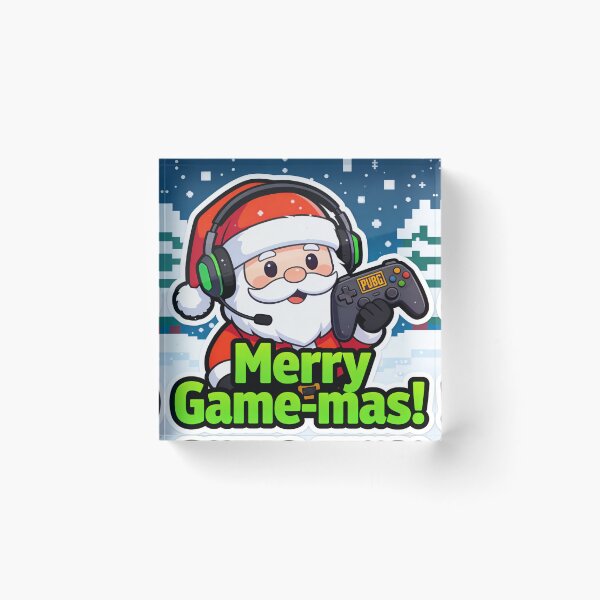 Item preview, PUBG Santa Gamer Sticker - Merry Game-mas! Funny Christmas Gaming Decal designed and sold by Artbyshiva.