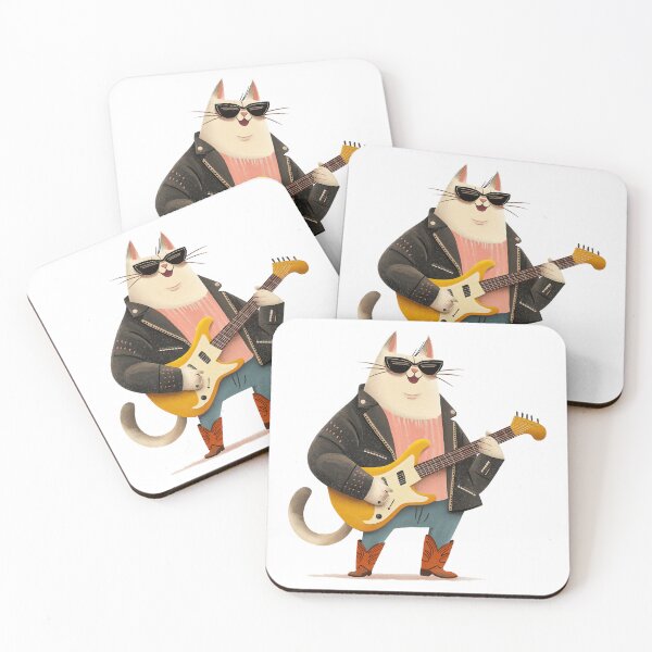 Item preview, Funny Rocking Cat Guitar designed and sold by Wild-Co.