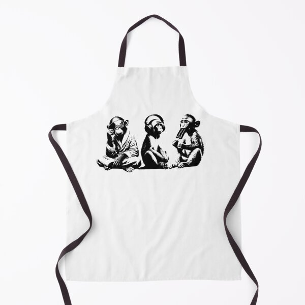 Item preview, Modern Three Wise Monkeys – Funny Pajamas, Headphones & Popsicle Pop Art Illustration designed and sold by Kmcantley.