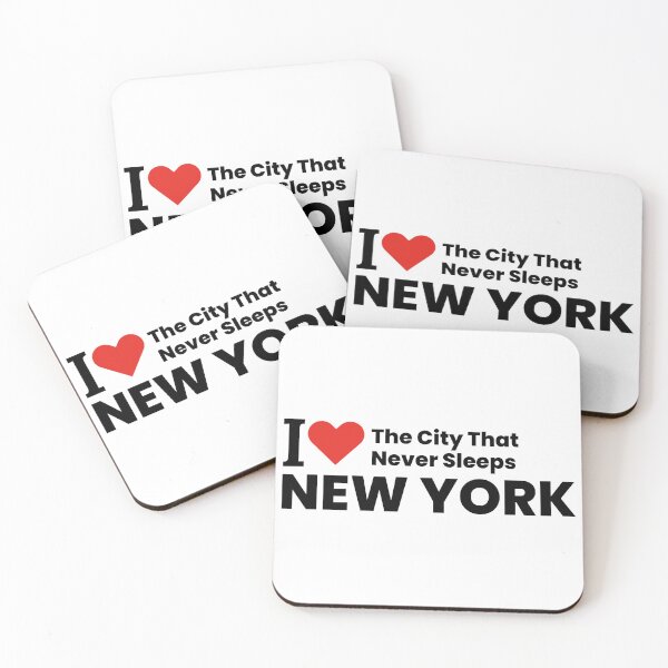 Item preview, I ❤️ New York – The City That Never Sleeps | Minimal Travel Sticker designed and sold by saan-creatives.