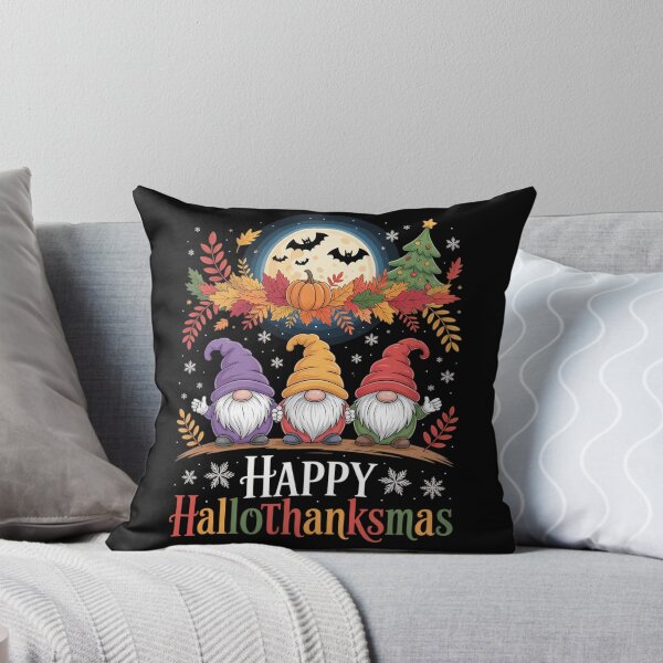 Item preview, Happy Hallothanksmas Gnomes Lover Halloween Merry Christmas  designed and sold by RuthGAArt.