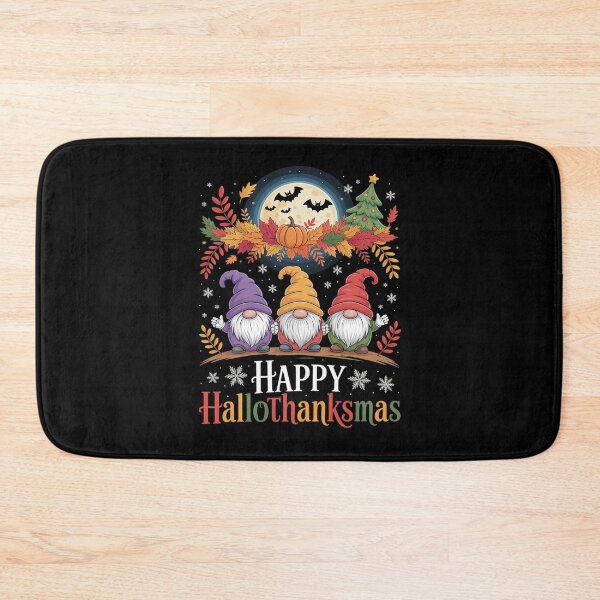 Item preview, Happy Hallothanksmas Gnomes Lover Halloween Merry Christmas  designed and sold by RuthGAArt.