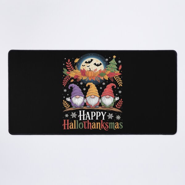 Item preview, Happy Hallothanksmas Gnomes Lover Halloween Merry Christmas  designed and sold by RuthGAArt.