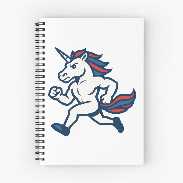 Aperçu de l'œuvre Running Unicorn Muscle Action Cartoon créée et vendue par BoyleDesignShop.