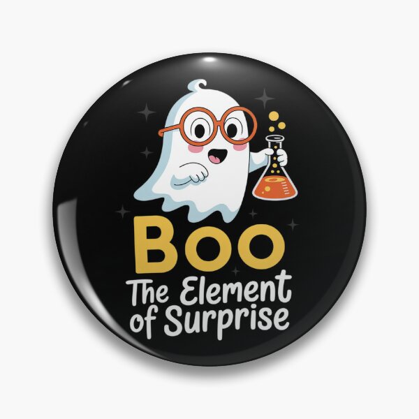 Item preview, Chemistry Boo The Element Of Surprise Halloween Cute Chemist 2  designed and sold by RoyTill0Art.