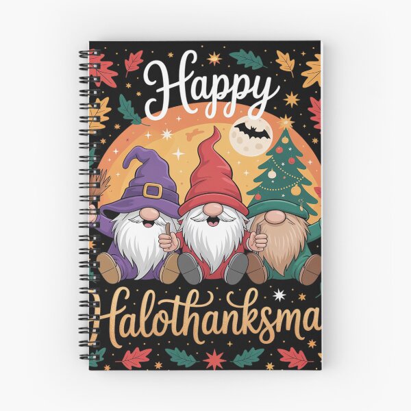 Item preview, Happy Hallothanksmas Gnomes Lover Halloween Merry Christmas designed and sold by RuthGAArt.