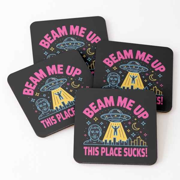 Item preview, Beam Me Up This Place Sucks UFO City Humor Retro Space designed and sold by faridman.