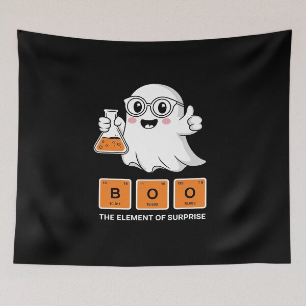 Item preview, Chemistry Boo The Element Of Surprise Halloween Cute Chemist  designed and sold by RoyTill0Art.