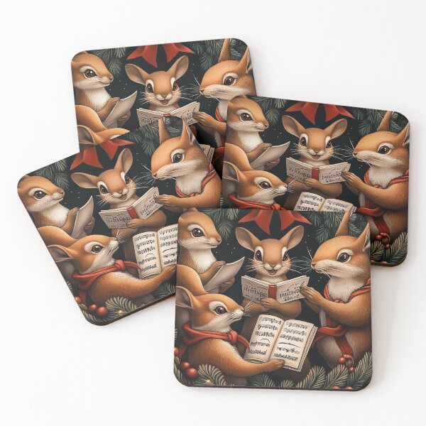 Item preview, Christmas Caroling Rabbits designed and sold by PetsArt.