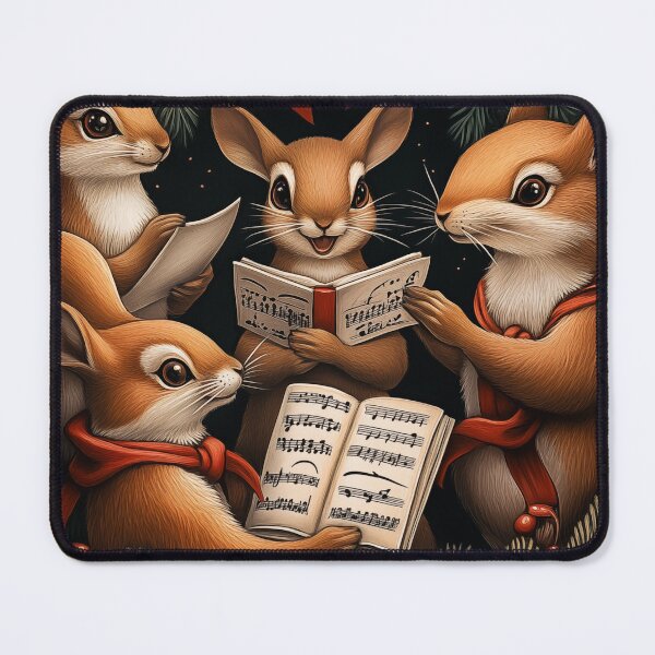 Item preview, Christmas Caroling Rabbits designed and sold by PetsArt.