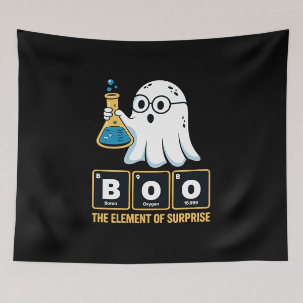 Item preview, Chemistry Cute Boo The Element Of Surprise Chemist Halloween 5 designed and sold by RoyTill0Art.