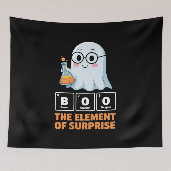 Item preview, Chemistry Cute Boo The Element Of Surprise Chemist Halloween  designed and sold by RoyTill0Art.