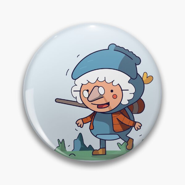 Item preview, Old woman in a hat hiking, walking in the nature in autumn designed and sold by y-a-y.