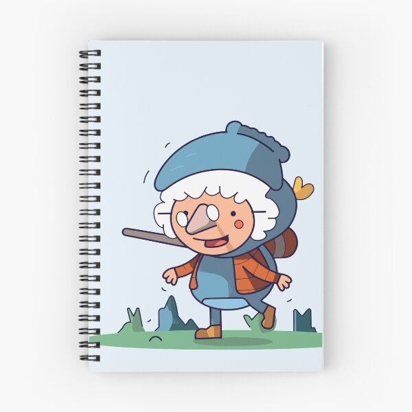 Item preview, Old woman in a hat hiking, walking in the nature in autumn designed and sold by y-a-y.