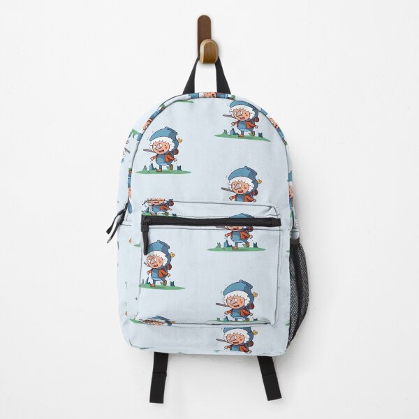 Item preview, Old woman in a hat hiking, walking in the nature in autumn designed and sold by y-a-y.