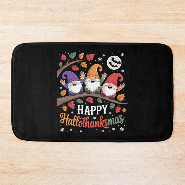 Item preview, Feliz Hallothanksmas Amante de los gnomos Halloween Feliz Navidad designed and sold by RuthGAArt.