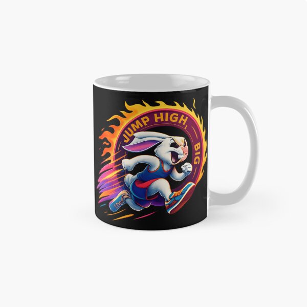 Item preview, Jump High Dream Big - Motivational Rabbit Illustration designed and sold by MKreative Studio.