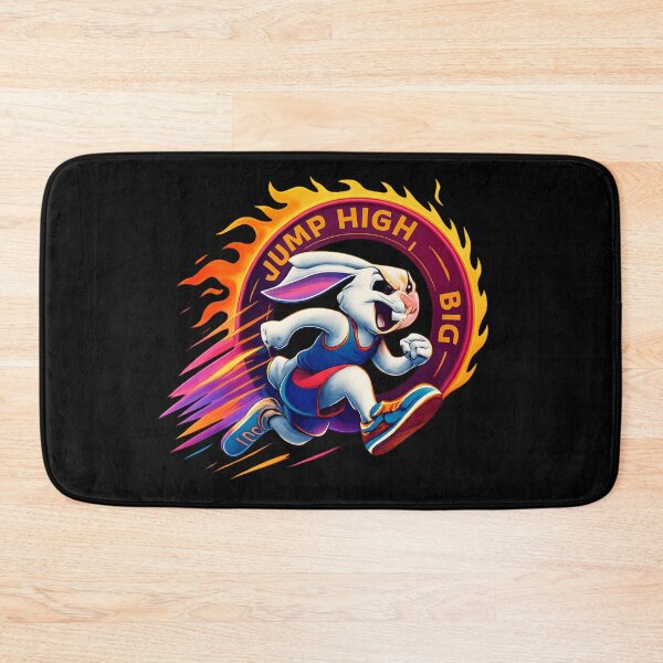 Item preview, Jump High Dream Big - Motivational Rabbit Illustration designed and sold by MKreative Studio.