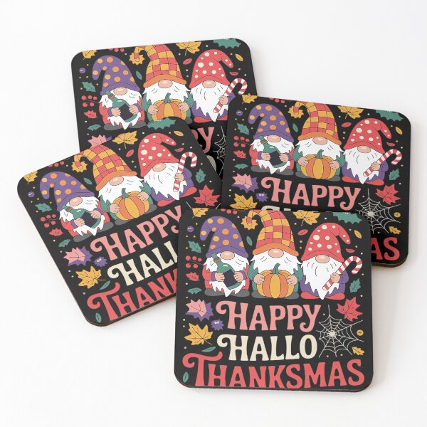 Item preview, Happy Hallothanksmas Gnomes Lover Halloween Merry Christmas  designed and sold by RuthGAArt.