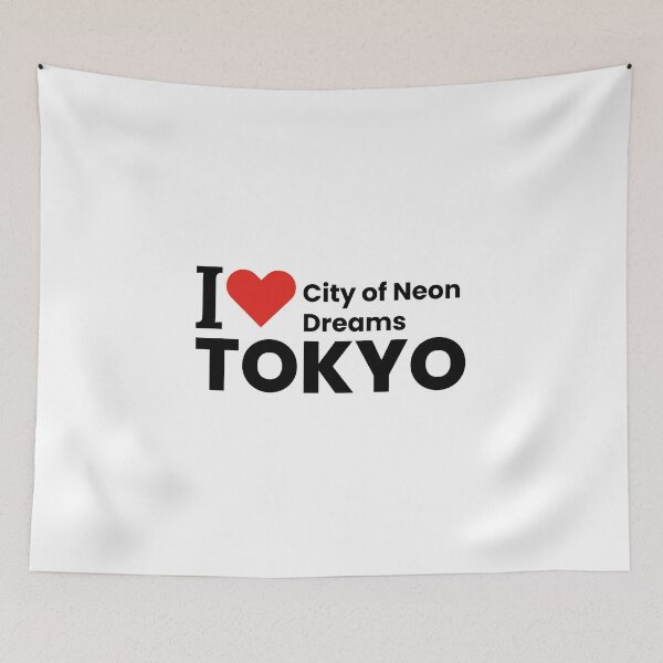 Item preview, I ❤️ Tokyo – City of Neon Dreams | Minimal Travel Sticker designed and sold by saan-creatives.