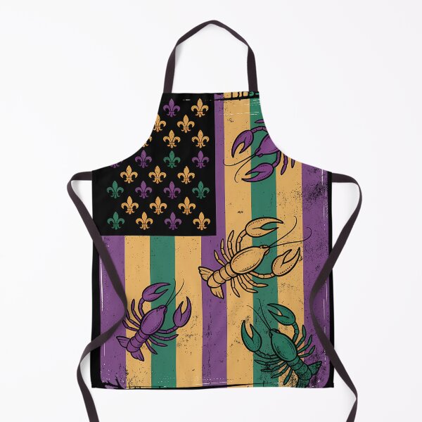 Item preview, Louisiana Crawfish Mardi Gras Flag Carnival Style Design designed and sold by BernoNickel.