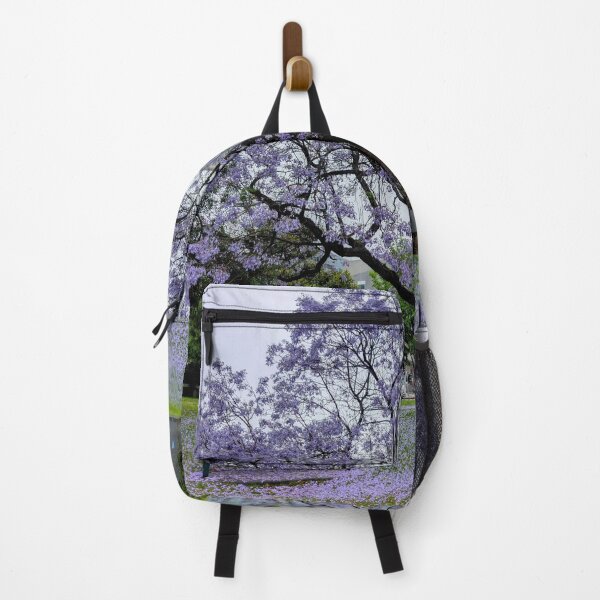 Item preview, Dreamy Jacaranda Tree in Full Bloom — Urban Serenity in Purple designed and sold by Photogenic Snap.