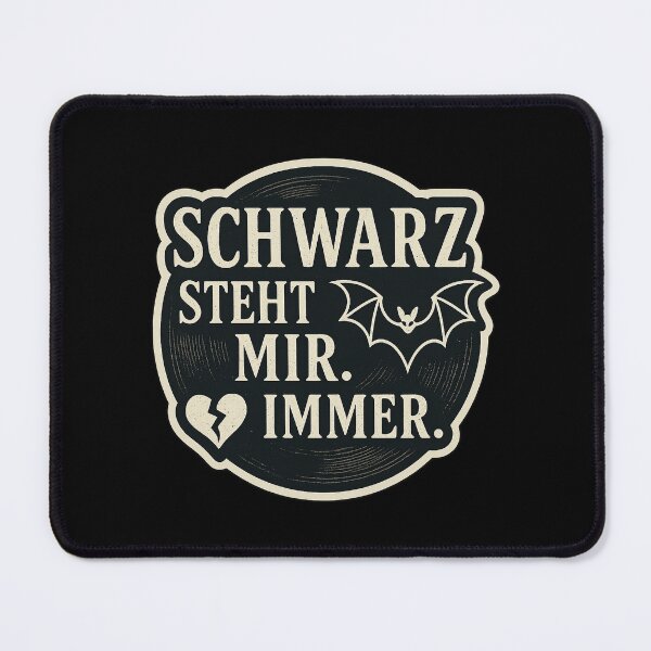 Item preview, Black always suits me – Gothic heart & bat designed and sold by RebellDancer.