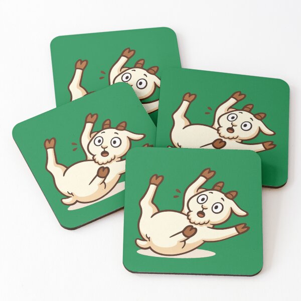 Item preview, Fainting Goat Cartoon – Funny Pygmy Goat Meme designed and sold by Ivy-Triggs.