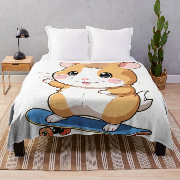 Item preview, Cute Hamster Skateboarding – Kawaii Animal Illustration designed and sold by Visualynx.