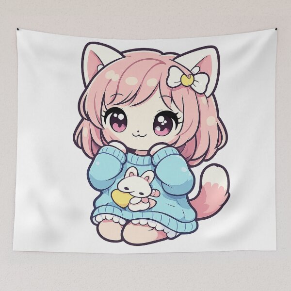 Item preview, Kawaii cat girl designed and sold by Prasakro.