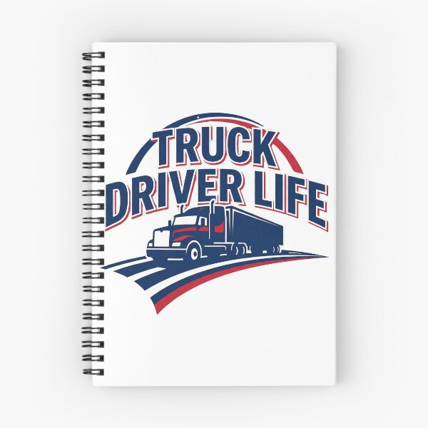 Aperçu de l'œuvre La vie d'un chauffeur routier – Road & Trucker Pride Design créée et vendue par DreamyDesigns17.