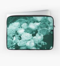 Bowl of Teal Roses Laptop Sleeve