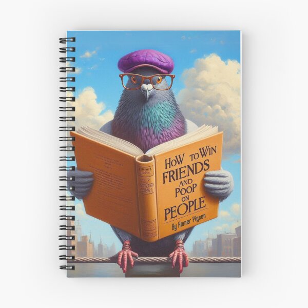 Item preview, Poop on People ? Pigeon Reading Book | Dale Carnegie Book Parody | Funny Book Lover Gift designed and sold by Kmcantley.