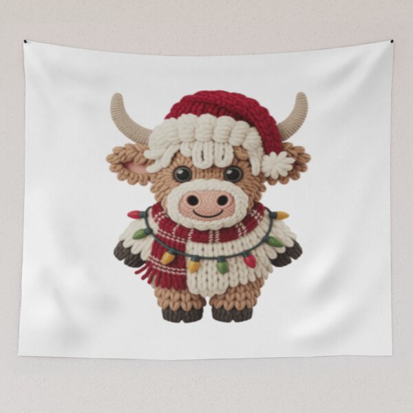 Item preview, Crochet Christmas cow designed and sold by szydelkowanika.
