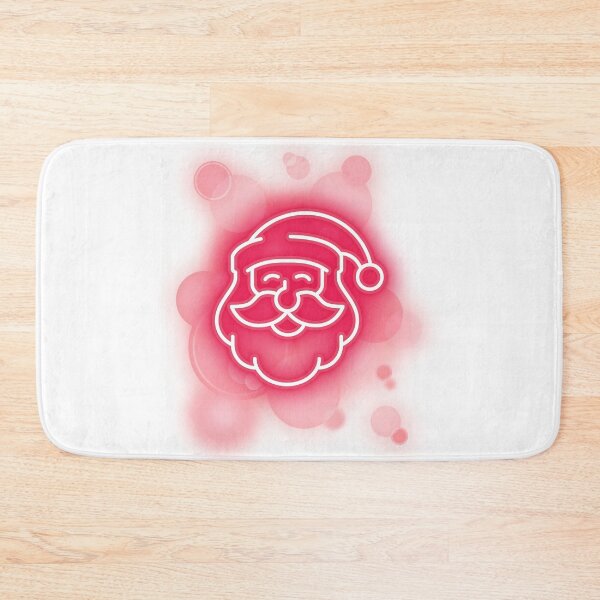 Item preview, Neon Santa Face in Hat – Christmas Illustration designed and sold by iamKRUK.