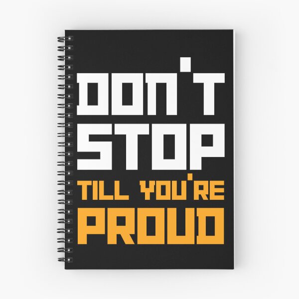 Item preview, Don’t Stop Till You’re Proud – Bold Motivational Quote Design designed and sold by Hilal-Studio.