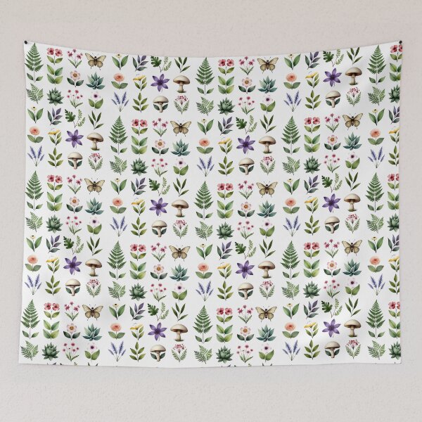 Item preview, Beautiful collection of hand-drawn plants and flowers in various colors and styles designed and sold by SpaceartLilu.