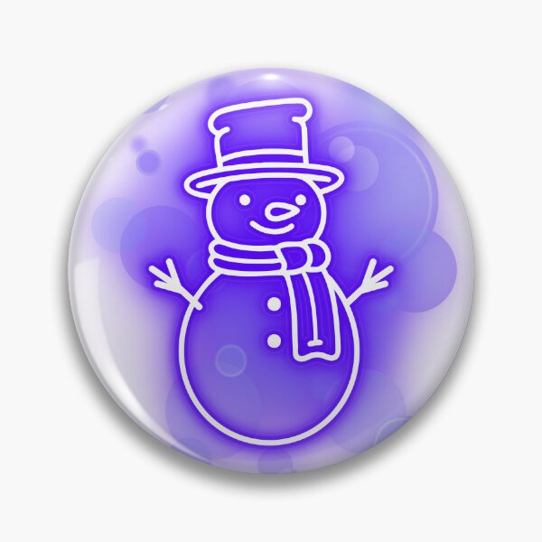 Item preview, Neon Snowman – Winter Illustration designed and sold by iamKRUK.