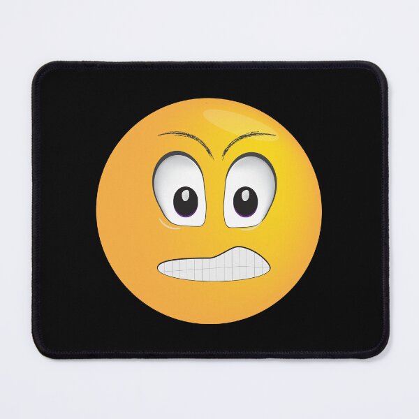 Item preview, Angry Face Emoji – Yellow Expression Design designed and sold by NeutronDesign.