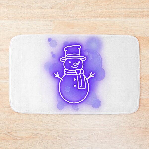 Item preview, Neon Snowman – Winter Illustration designed and sold by iamKRUK.