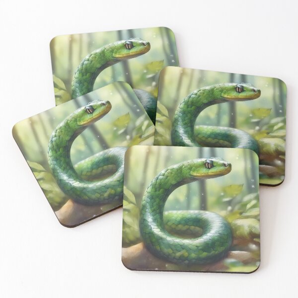 Item preview, Green Snake in Nature designed and sold by CalmnessbyChoice.