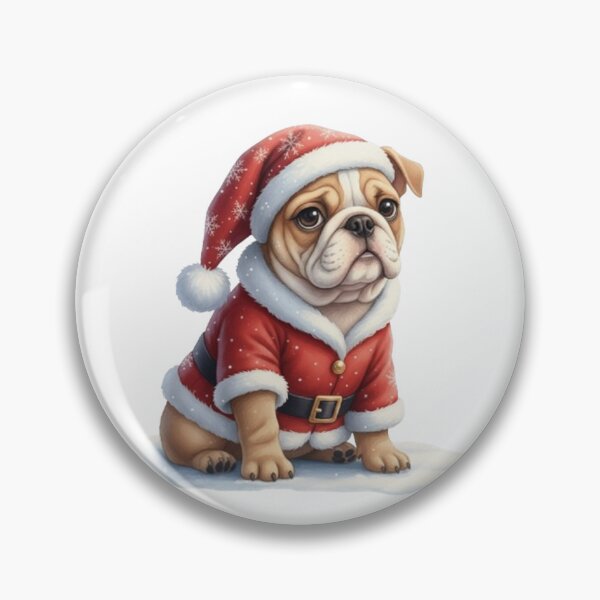 Artikelvorschau, Griesgrämiger englischer Bulldoggenwelpe im Weihnachtskostüm entworfen und verkauft von CHRIST5000.
